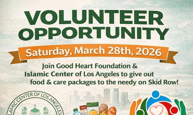 Skid Row Food & Care Packages Distribution Flyer